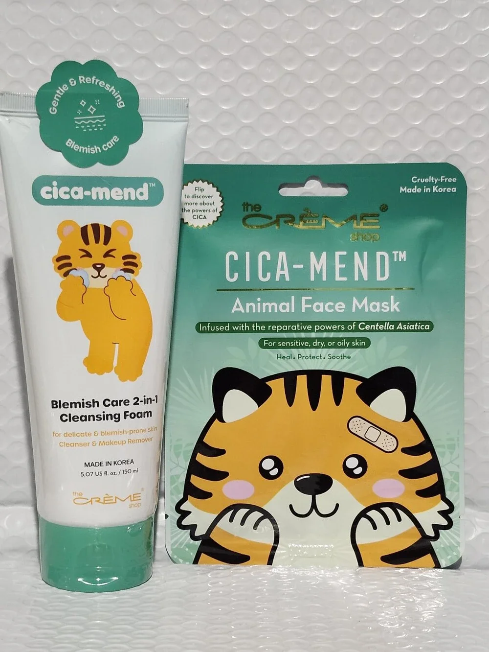 The Creme Shop Cica-mend Blemish Care 2-in-1 Cleansing Foam & Sheet Mask